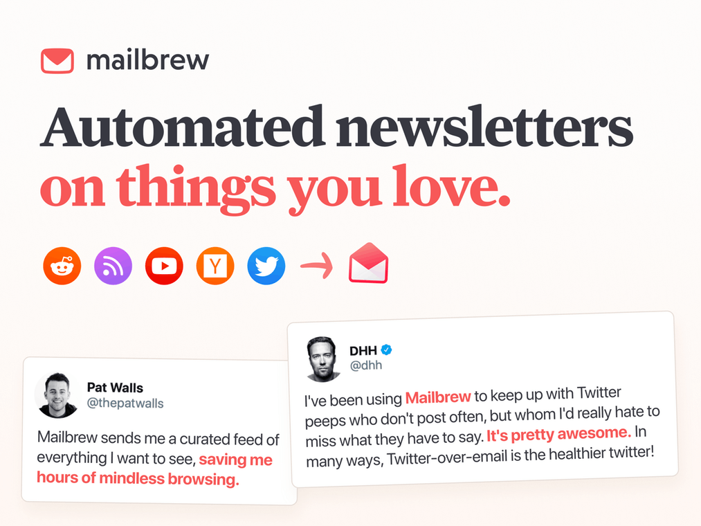Finding your purpose & Automated newsletters on things you love