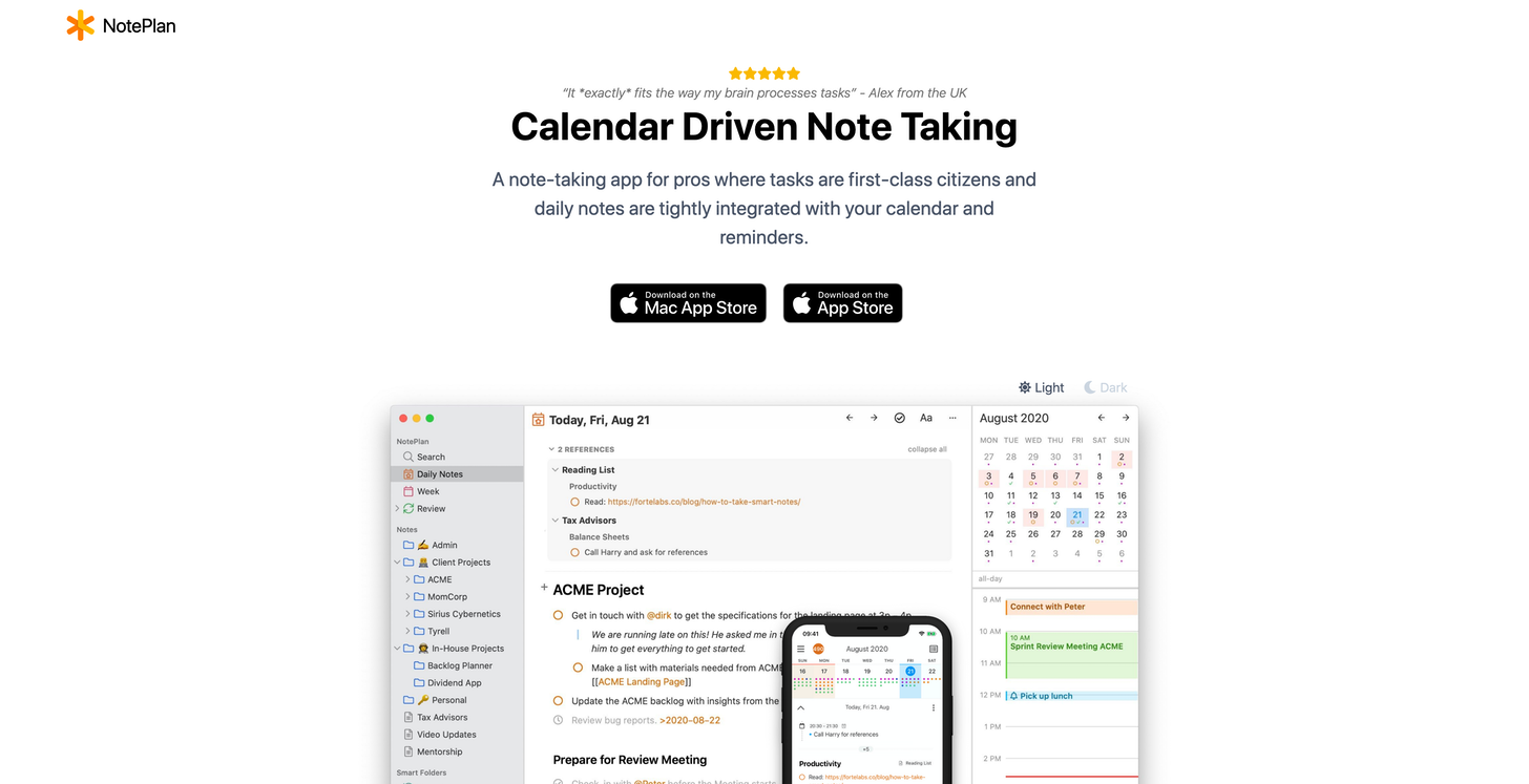 Launch like a Pro on Product Hunt & A calendar-driven note-taking tool