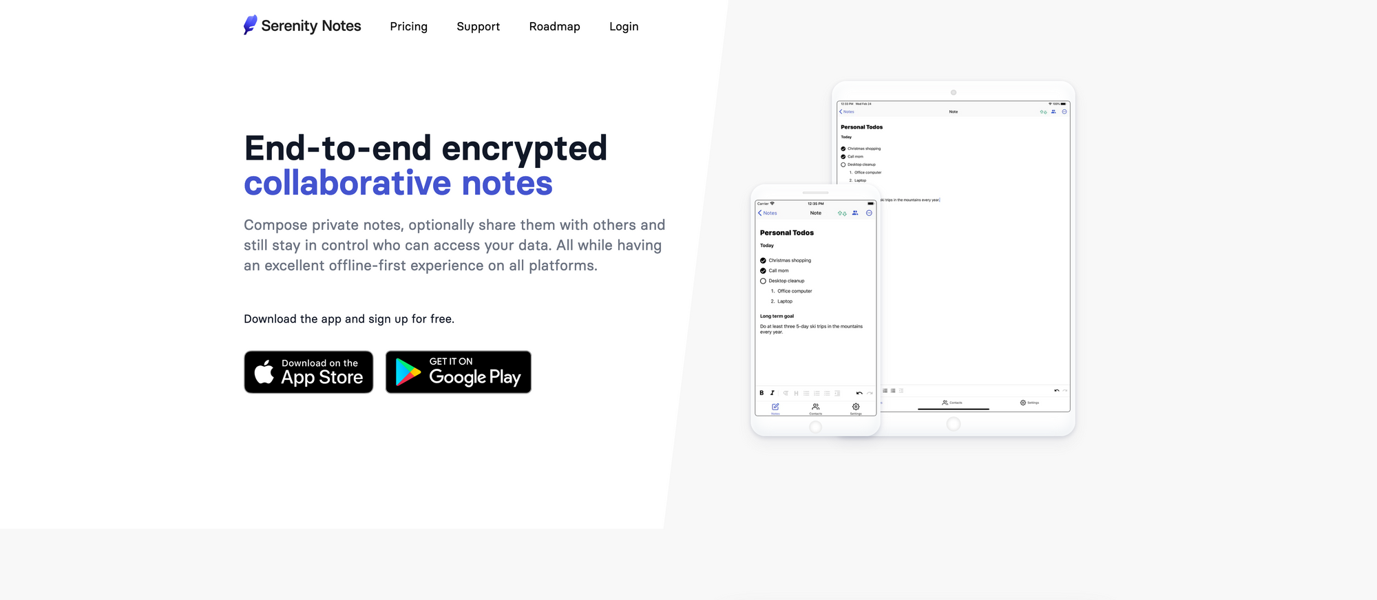 Avoiding Bad Decisions & End-to-end encrypted notes