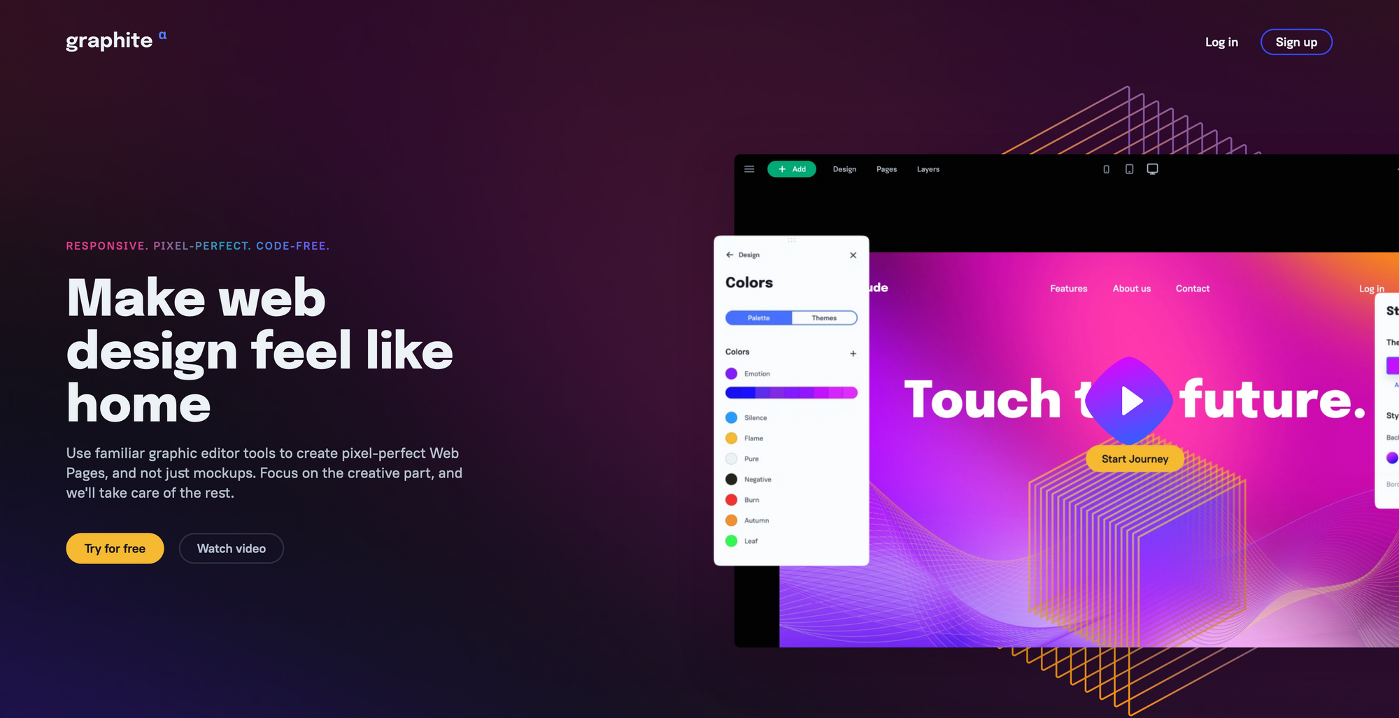 You are a network & Make web design feel like home